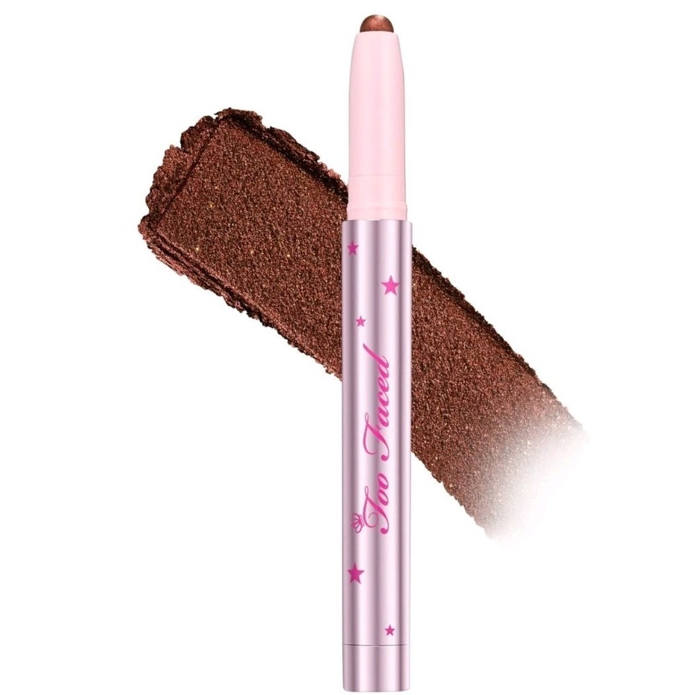 Too Faced Quickie Queen Cream Eyeshadow Stick Chocolate Sprinkles NIB 1.5g Brown